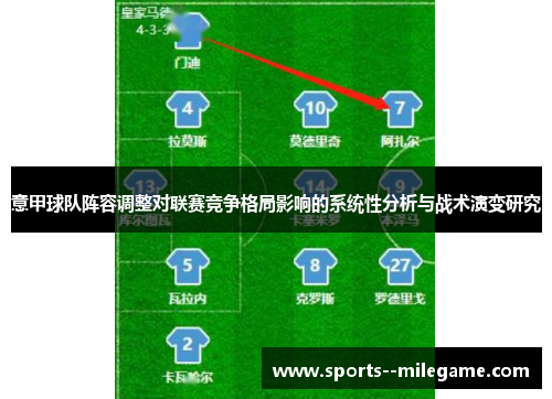 意甲球队阵容调整对联赛竞争格局影响的系统性分析与战术演变研究